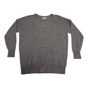 Madewell Gray‎ V-Neck Button Cardigan - Size S